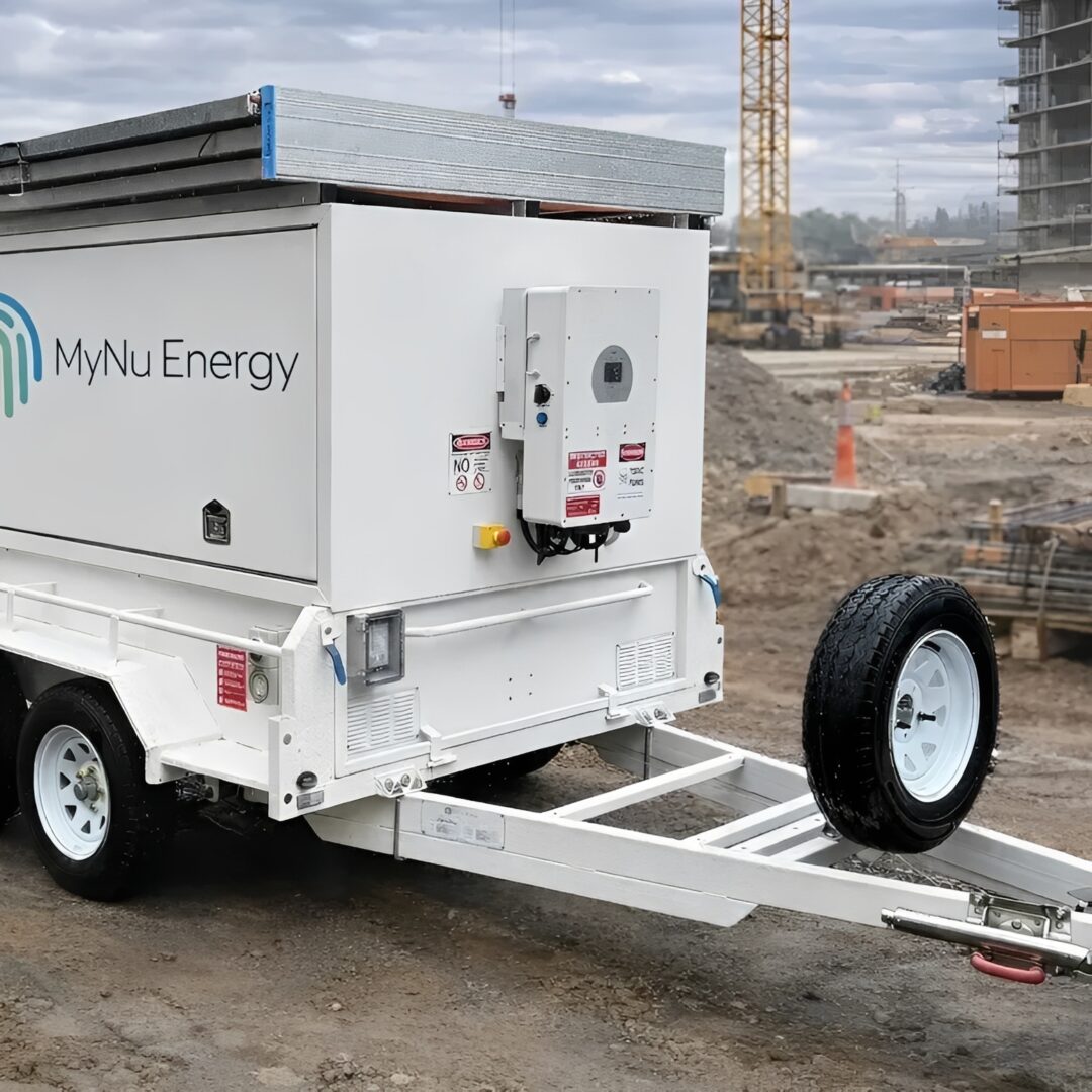 Portable energy unit at construction site