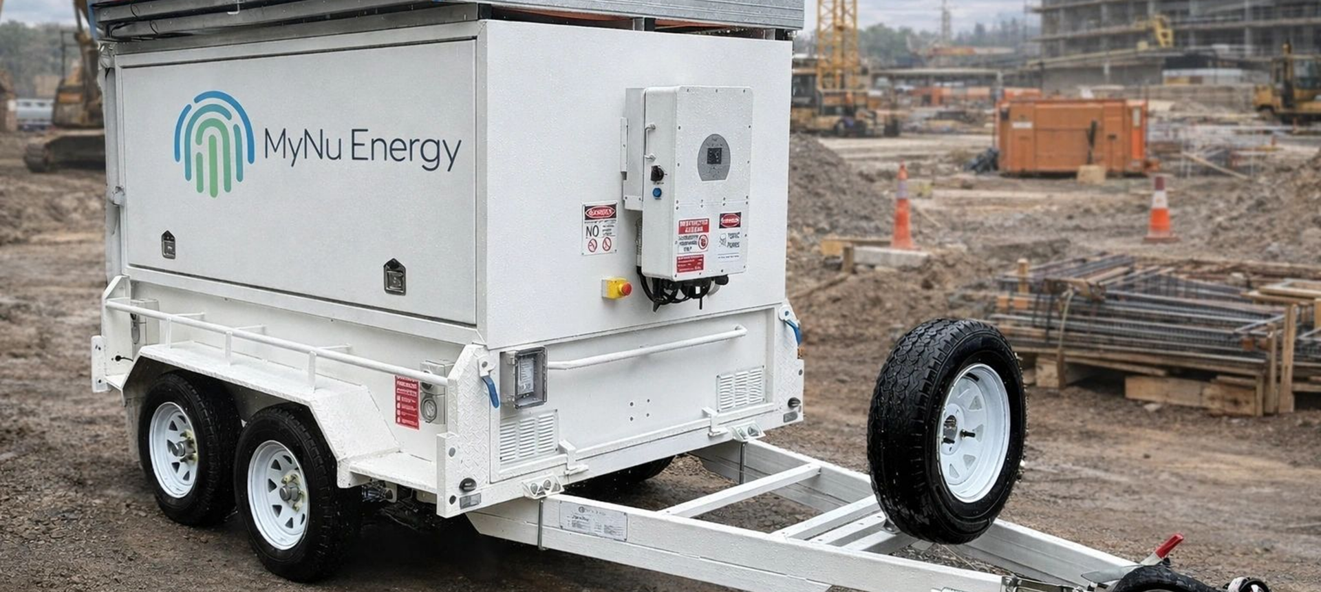 Mobile energy unit on construction site