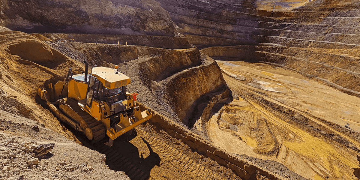 Heavy machinery in large quarry